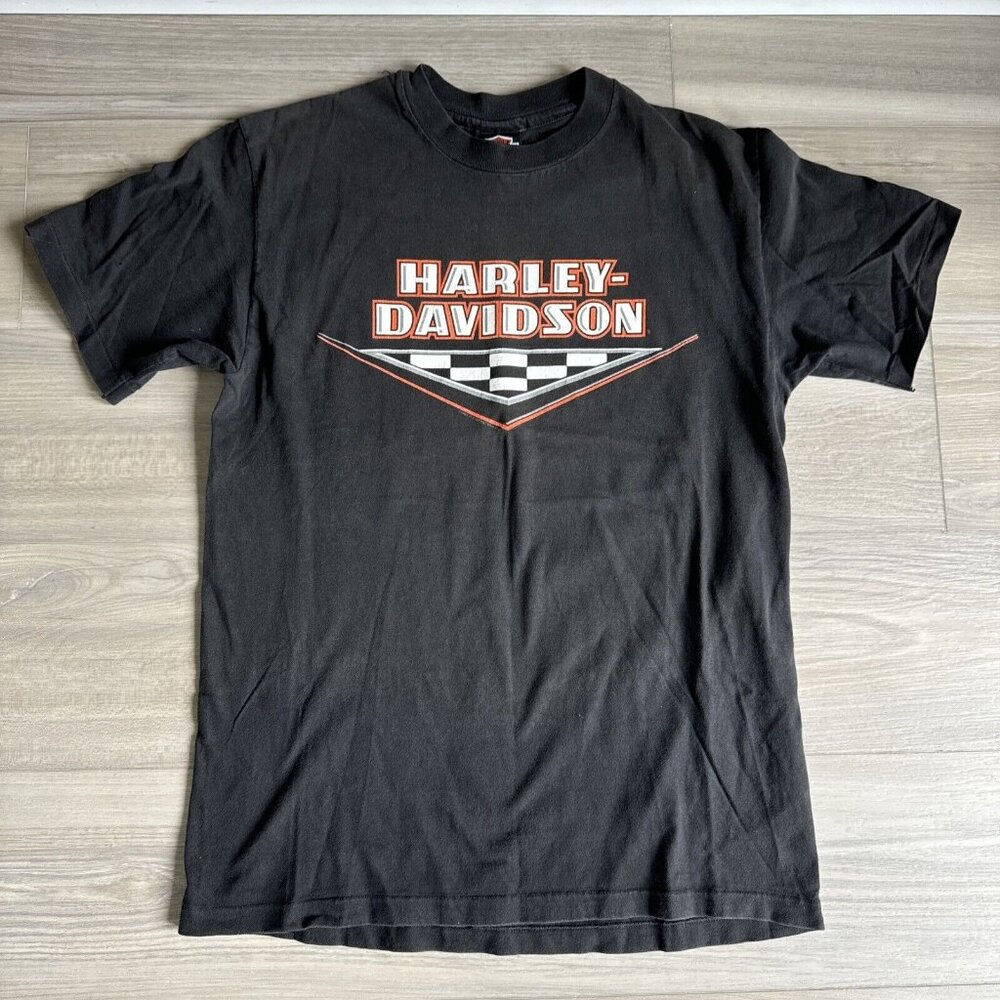 VTG 1994 RK Stratman HARLEY DAVIDSON Single‎ Stitch Shirt Size M Hanes Beefy USA